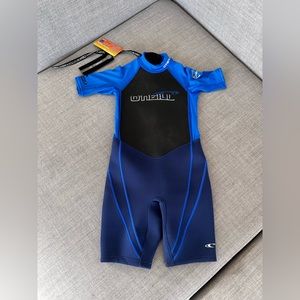 O'Neill Reactor Kids Shorty Wetsuit: Spring Suit Surf Snorkel Swim